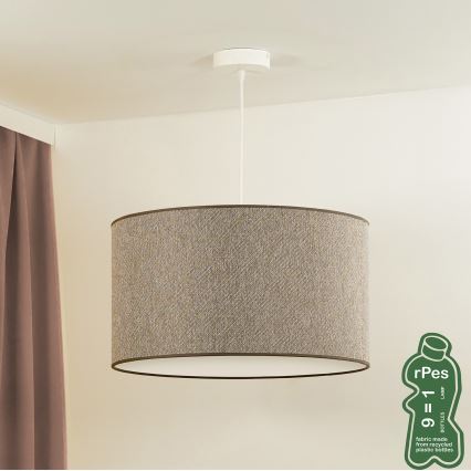 Duolla - Hängeleuchte ROLLER ECO RECYCLING 1xE27/15W/230V d 45 cm braun
