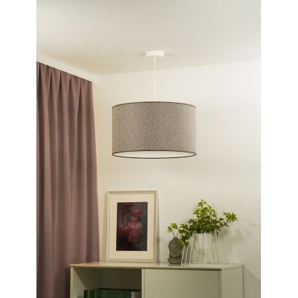 Duolla - Hängeleuchte ROLLER ECO RECYCLING 1xE27/15W/230V d 45 cm braun