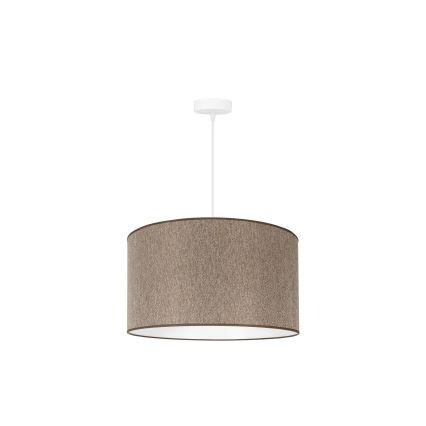 Duolla - Hängeleuchte ROLLER ECO RECYCLING 1xE27/15W/230V d 45 cm braun