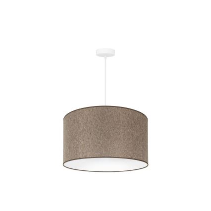 Duolla - Hängeleuchte ROLLER ECO RECYCLING 1xE27/15W/230V d 45 cm braun