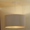 Duolla - Hängeleuchte ROLLER ECO RECYCLING 1xE27/15W/230V d 45 cm cremefarben