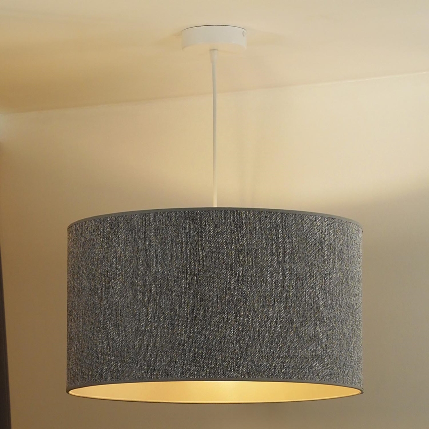 Duolla - Hängeleuchte ROLLER ECO RECYCLING 1xE27/15W/230V d 45 cm grau