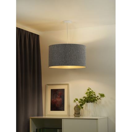 Duolla - Hängeleuchte ROLLER ECO RECYCLING 1xE27/15W/230V d 45 cm grau