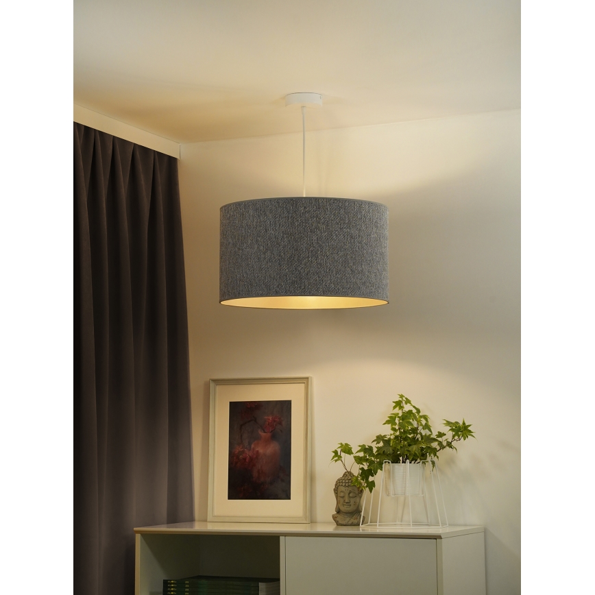 Duolla - Hängeleuchte ROLLER ECO RECYCLING 1xE27/15W/230V d 45 cm grau