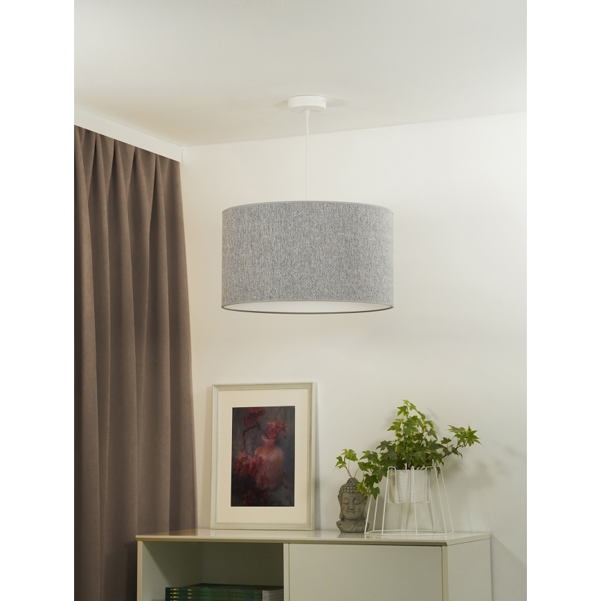 Duolla - Hängeleuchte ROLLER ECO RECYCLING 1xE27/15W/230V d 45 cm grau