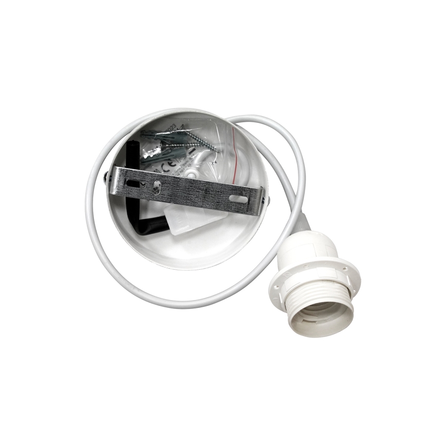 Duolla - Hängeleuchte ROLLER ECO RECYCLING 1xE27/15W/230V d 45 cm grau