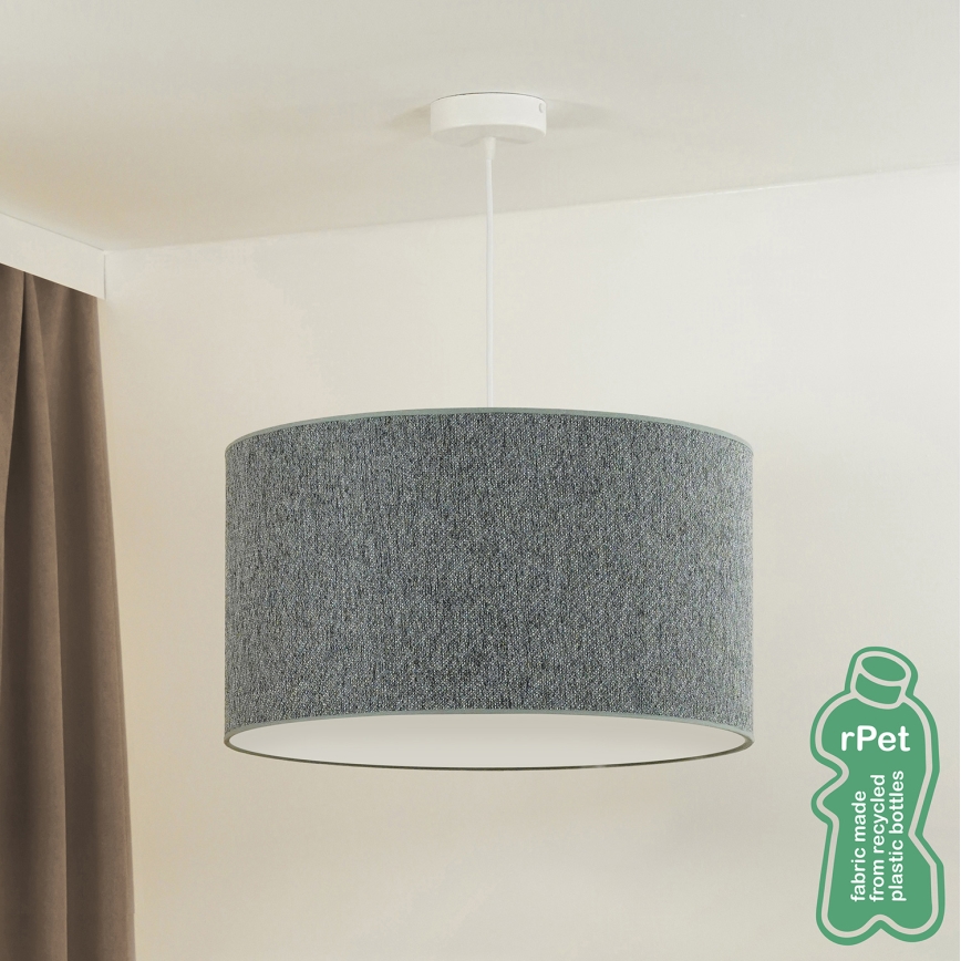 Duolla - Hängeleuchte ROLLER ECO RECYCLING 1xE27/15W/230V d 45 cm grün