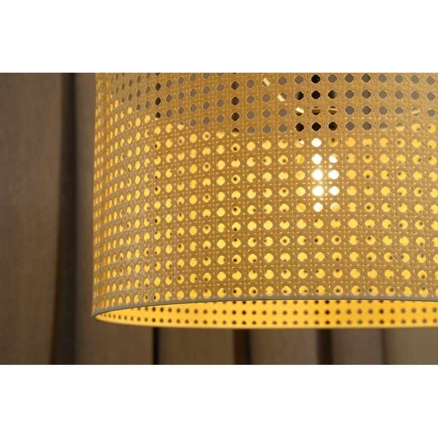 Duolla - Hängeleuchte ROLLER RATTAN 1xE27/15W/230V d 45 cm beige