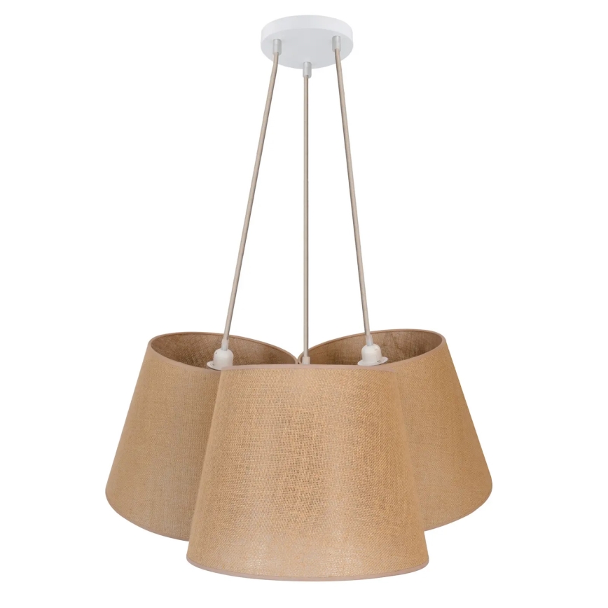 Duolla - Hängeleuchte ROSSA 3xE27/15W/230V d 75 cm braun