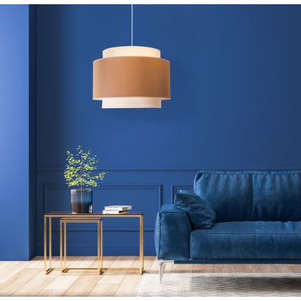 Duolla - Hängeleuchte SOHO 1xE27/40W/230V d 40 cm beige/cremefarben