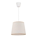Duolla - Hängeleuchte SOLO 1xE27/40W/230V d 24 cm hellbeige