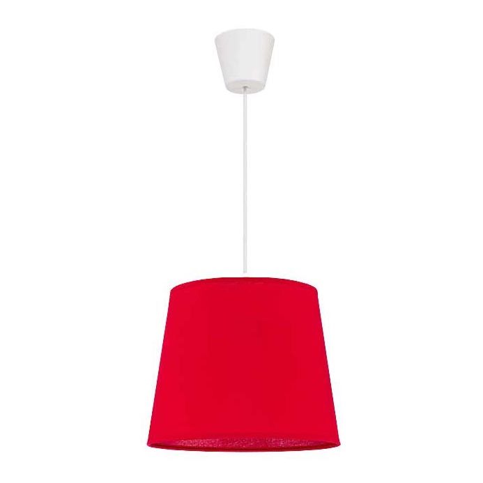 Duolla - Hängeleuchte SOLO 1xE27/40W/230V d 24 cm rot