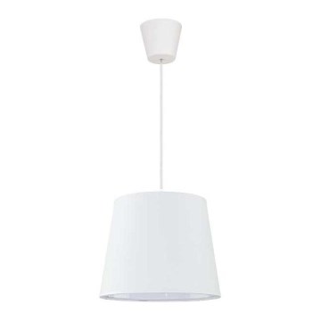 Duolla - Hängeleuchte SOLO 1xE27/40W/230V d 24 cm weiß