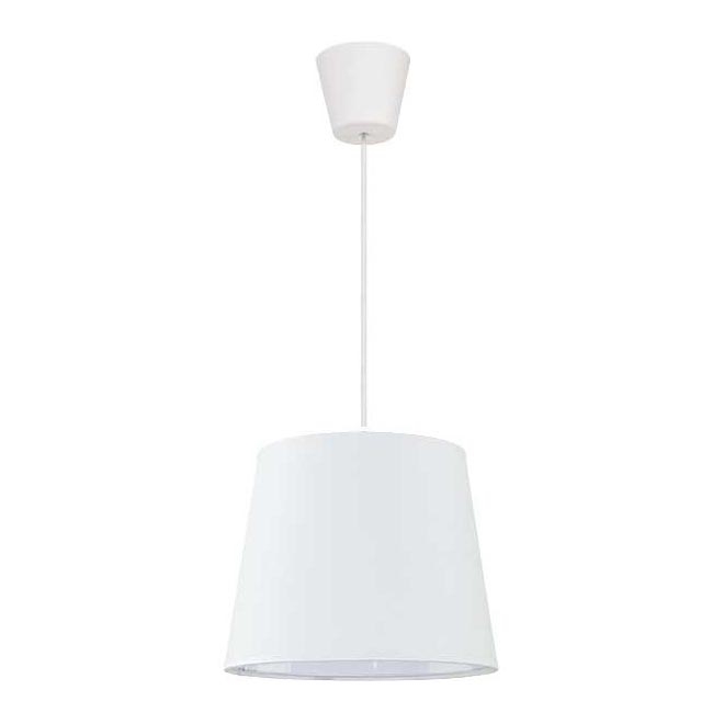 Duolla - Hängeleuchte SOLO 1xE27/40W/230V d 24 cm weiß