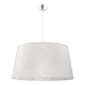 Duolla - Hängeleuchte TENOR 1xE27/40W/230V d 60 cm weiß/Blätter