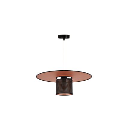 Duolla - Hängeleuchte TOKYO SHINY 1xE27/15W/230V d 50 cm schwarz/kupfern