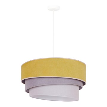 Duolla - Hängeleuchte TRIO 1xE27/15W/230V d 45 cm gelb/grau/weiß