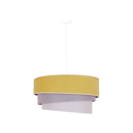 Duolla - Hängeleuchte TRIO 1xE27/15W/230V d 45 cm gelb/grau/weiß