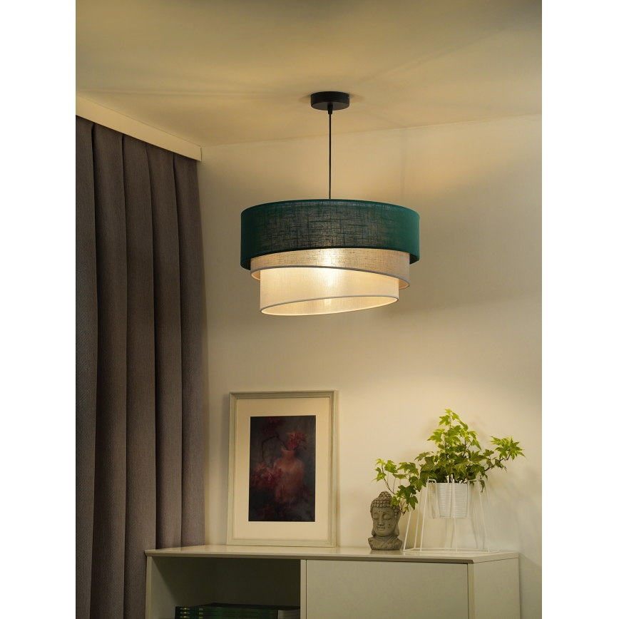 Duolla - Hängeleuchte TRIO 1xE27/15W/230V d 45 cm grün/grau/weiß