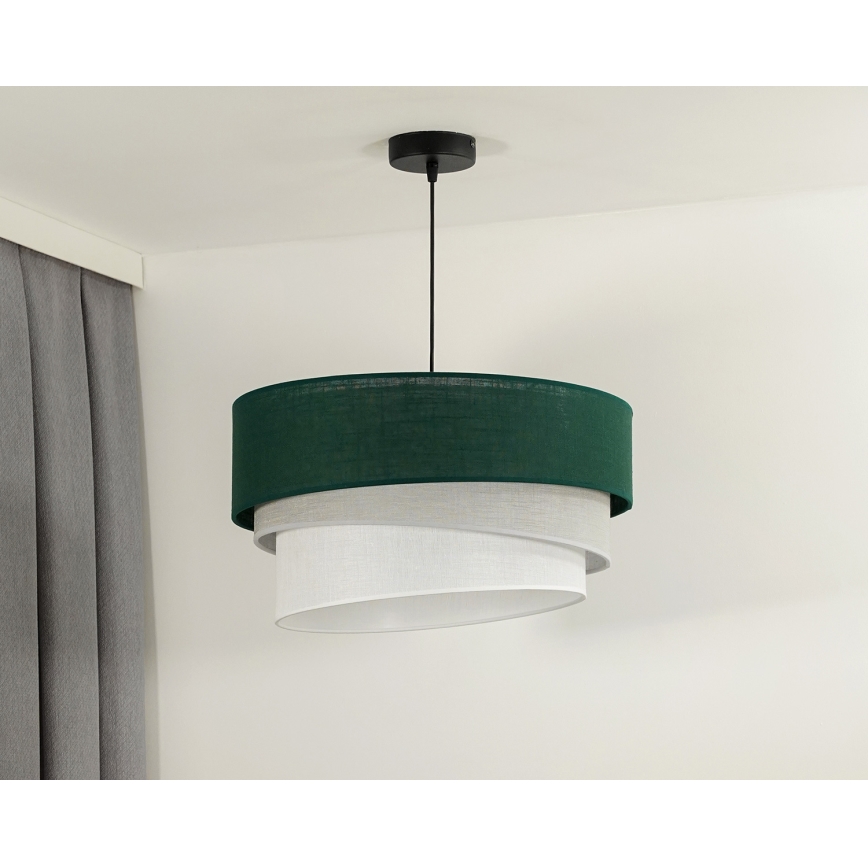 Duolla - Hängeleuchte TRIO 1xE27/15W/230V d 45 cm grün/grau/weiß