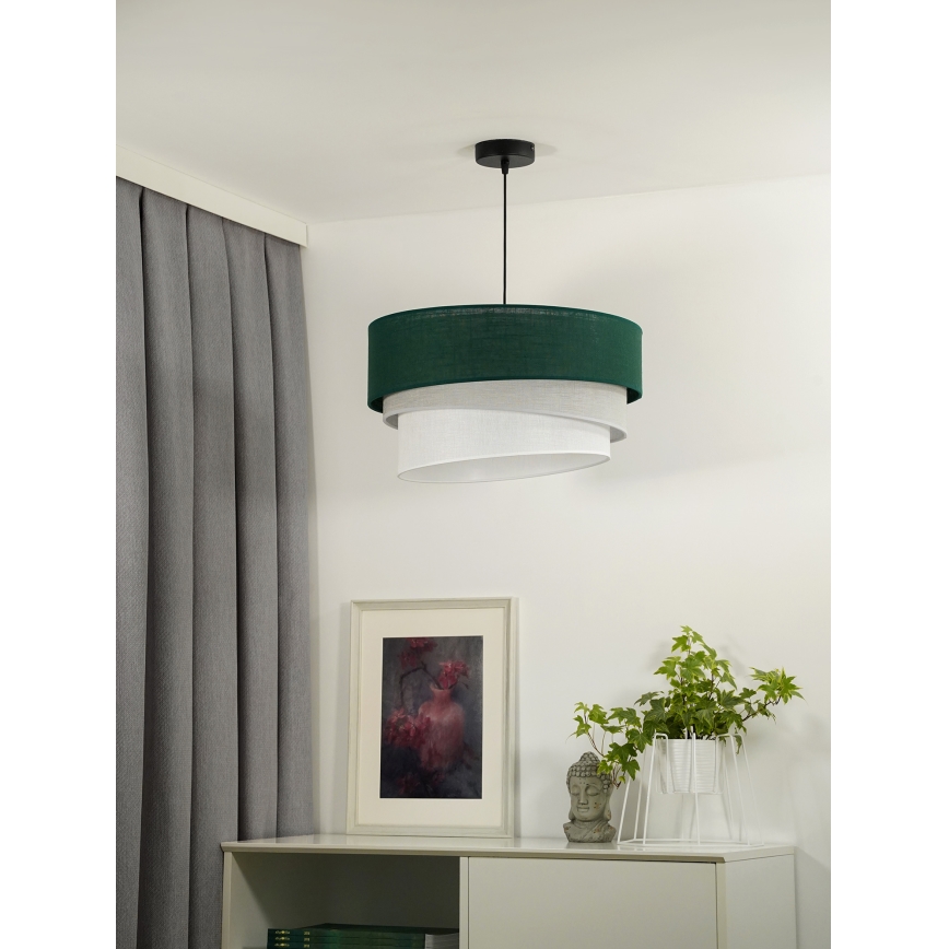Duolla - Hängeleuchte TRIO 1xE27/15W/230V d 45 cm grün/grau/weiß