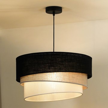 Duolla - Hängeleuchte TRIO 1xE27/15W/230V d 45 cm schwarz/grau/weiß