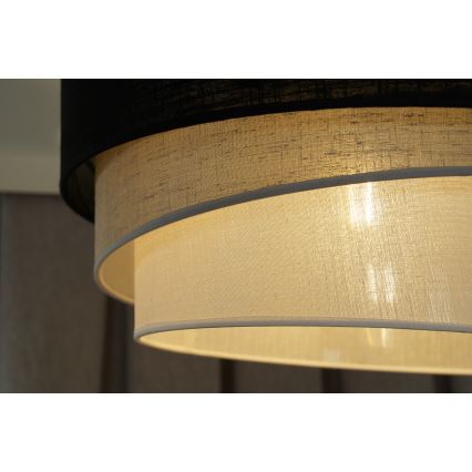 Duolla - Hängeleuchte TRIO 1xE27/15W/230V d 45 cm schwarz/grau/weiß