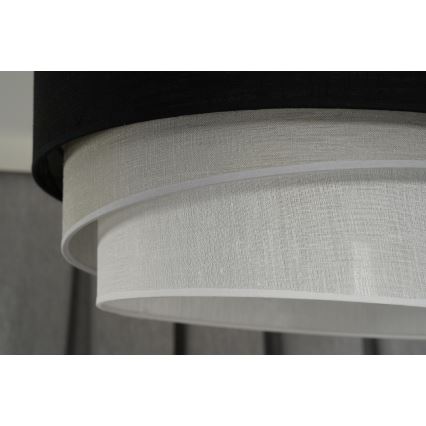 Duolla - Hängeleuchte TRIO 1xE27/15W/230V d 45 cm schwarz/grau/weiß