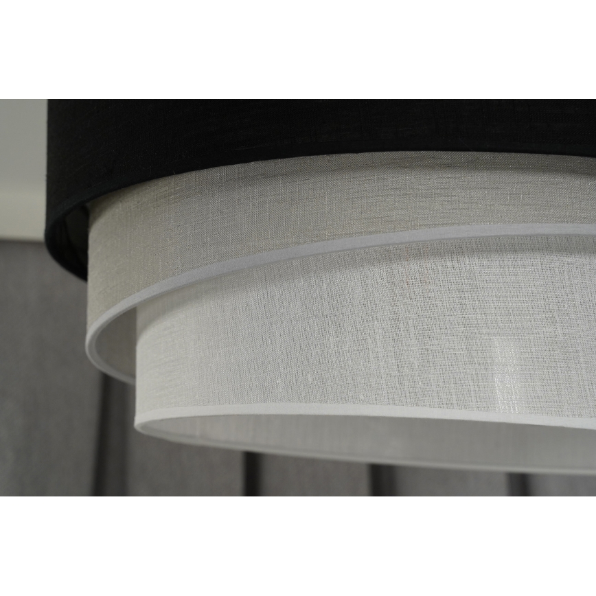 Duolla - Hängeleuchte TRIO 1xE27/15W/230V d 45 cm schwarz/grau/weiß