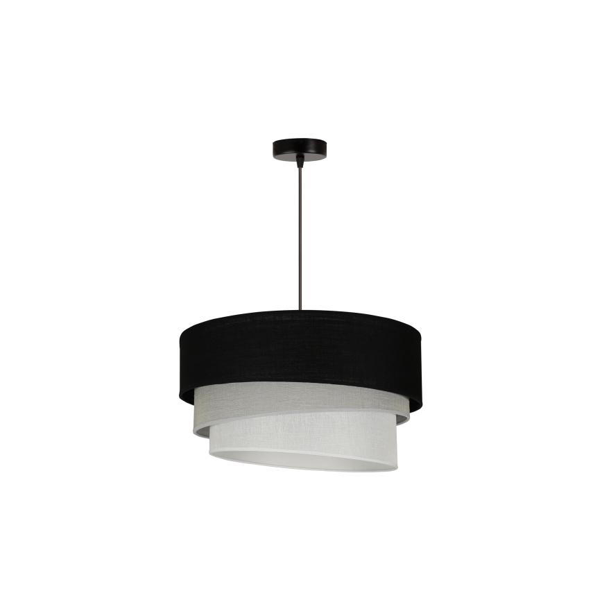 Duolla - Hängeleuchte TRIO 1xE27/15W/230V d 45 cm schwarz/grau/weiß