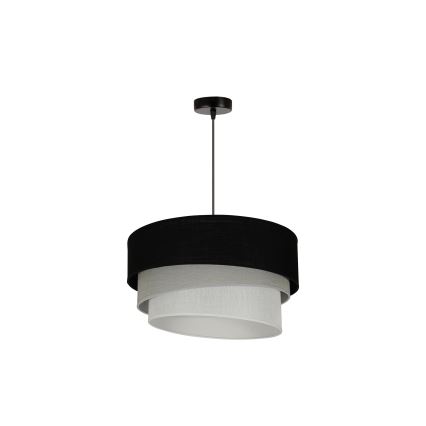 Duolla - Hängeleuchte TRIO 1xE27/15W/230V d 45 cm schwarz/grau/weiß