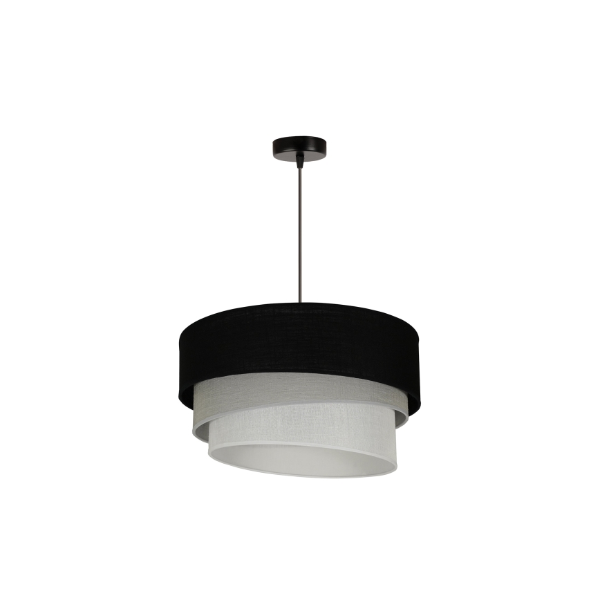 Duolla - Hängeleuchte TRIO 1xE27/15W/230V d 45 cm schwarz/grau/weiß