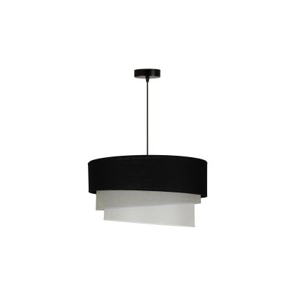 Duolla - Hängeleuchte TRIO 1xE27/15W/230V d 45 cm schwarz/grau/weiß