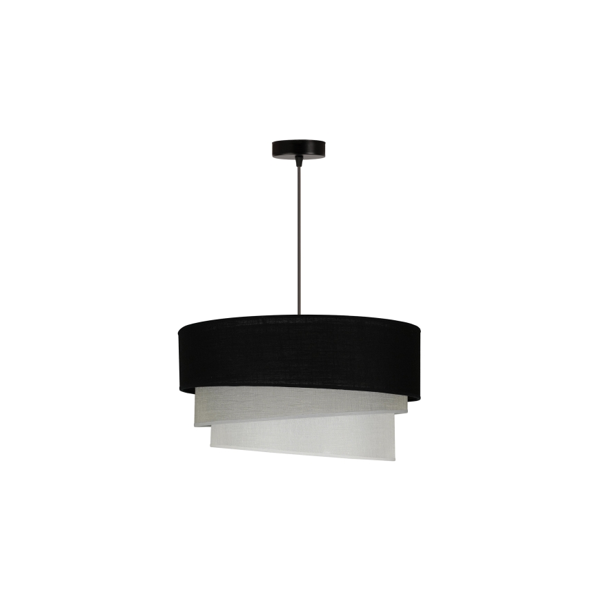 Duolla - Hängeleuchte TRIO 1xE27/15W/230V d 45 cm schwarz/grau/weiß
