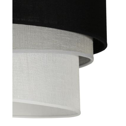 Duolla - Hängeleuchte TRIO 1xE27/15W/230V d 45 cm schwarz/grau/weiß