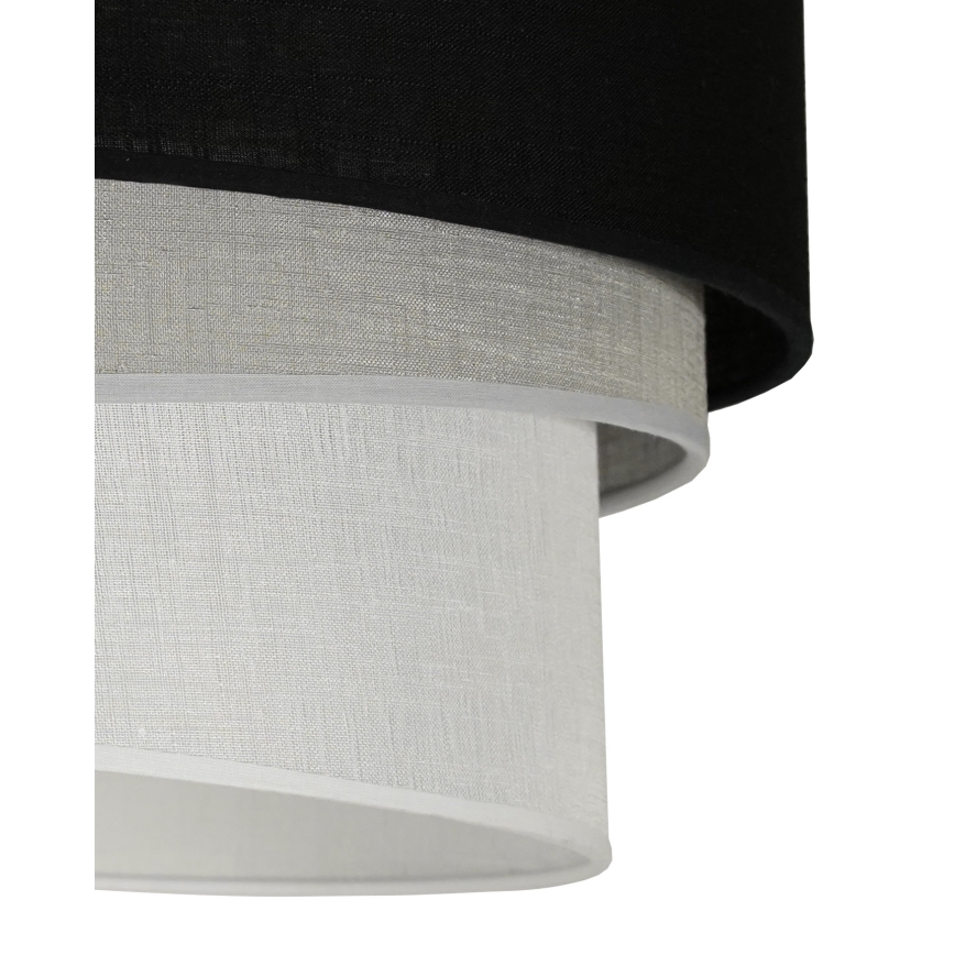 Duolla - Hängeleuchte TRIO 1xE27/15W/230V d 45 cm schwarz/grau/weiß