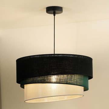 Duolla - Hängeleuchte TRIO 1xE27/15W/230V d 45 cm schwarz/grün/weiß