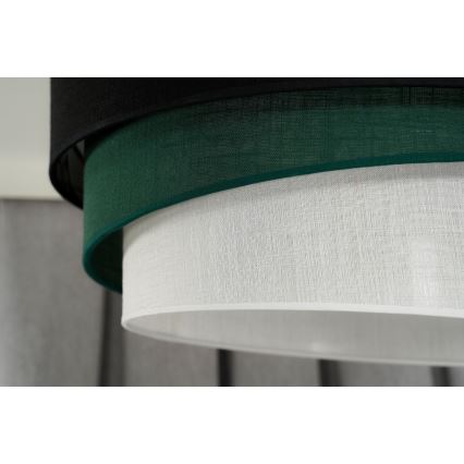 Duolla - Hängeleuchte TRIO 1xE27/15W/230V d 45 cm schwarz/grün/weiß