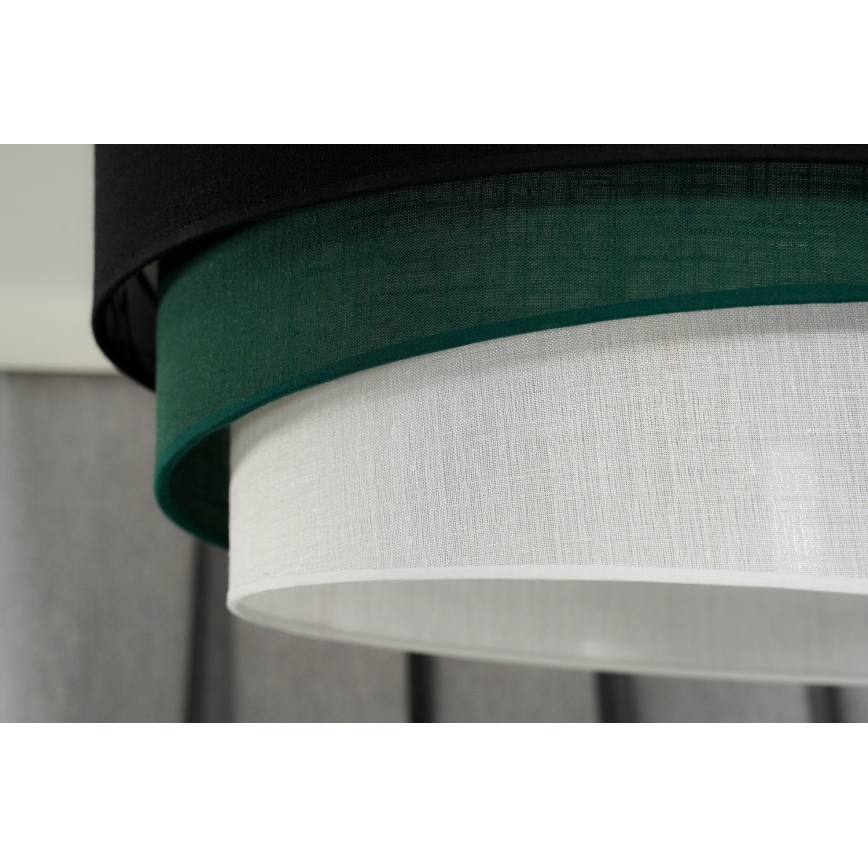 Duolla - Hängeleuchte TRIO 1xE27/15W/230V d 45 cm schwarz/grün/weiß