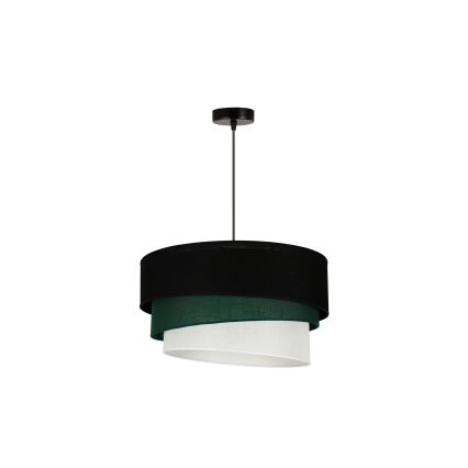Duolla - Hängeleuchte TRIO 1xE27/15W/230V d 45 cm schwarz/grün/weiß