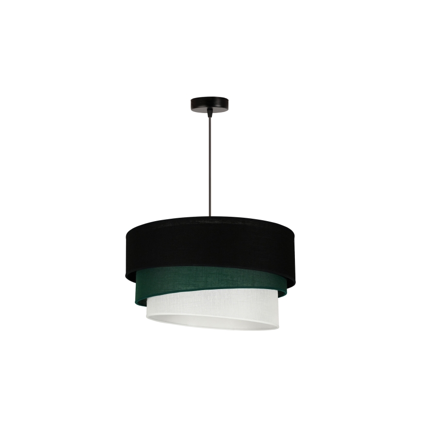 Duolla - Hängeleuchte TRIO 1xE27/15W/230V d 45 cm schwarz/grün/weiß