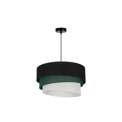 Duolla - Hängeleuchte TRIO 1xE27/15W/230V d 45 cm schwarz/grün/weiß