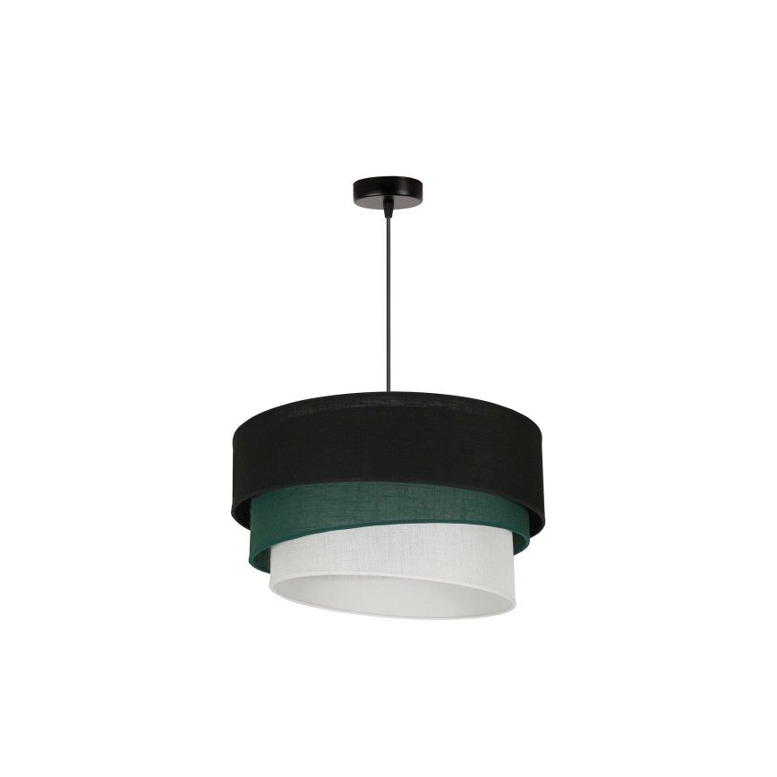 Duolla - Hängeleuchte TRIO 1xE27/15W/230V d 45 cm schwarz/grün/weiß