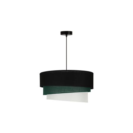 Duolla - Hängeleuchte TRIO 1xE27/15W/230V d 45 cm schwarz/grün/weiß