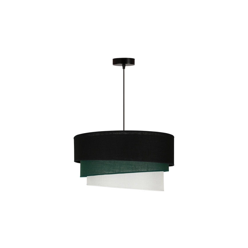 Duolla - Hängeleuchte TRIO 1xE27/15W/230V d 45 cm schwarz/grün/weiß
