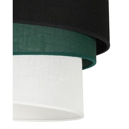 Duolla - Hängeleuchte TRIO 1xE27/15W/230V d 45 cm schwarz/grün/weiß