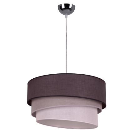 Duolla - Hängeleuchte TRIO 1xE27/40W/230V d 45 cm anthrazit/grau/weiß