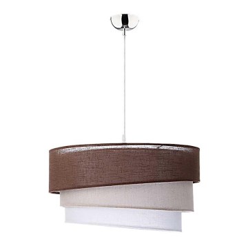 Duolla - Hängeleuchte TRIO 1xE27/40W/230V d 45 cm braun/beige/weiß