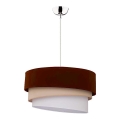 Duolla - Hängeleuchte TRIO 1xE27/40W/230V d 45 cm braun/beige/weiß