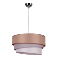 Duolla - Hängeleuchte TRIO 1xE27/40W/230V d 45 cm braun/grau/silbern